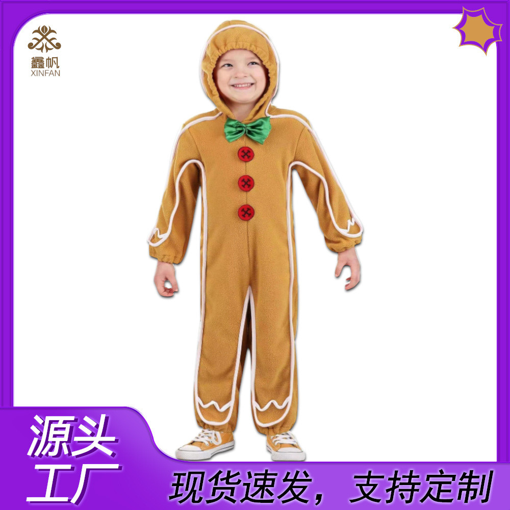 Christmas Costume Gingerbread Man Halloween Children Skeleton Knight