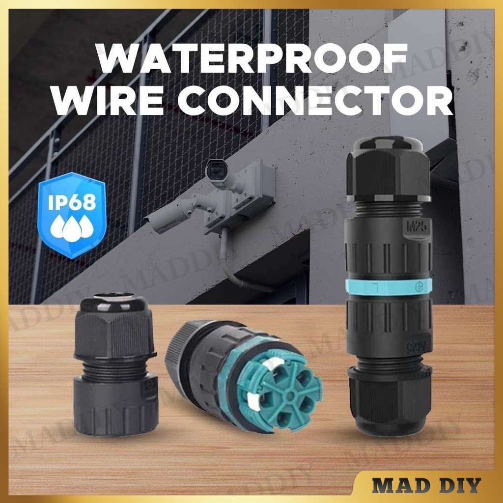 IP68 WATERPROOF WIRE CONNECTOR OUTDOOR EXTENSION CABLE CONNECTOR JOINT ...