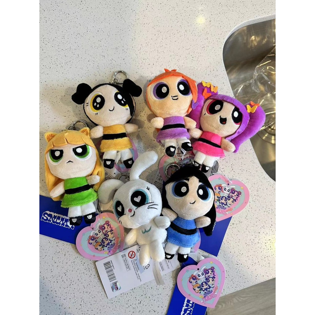 Newjeans Powerpuff Girls Collision Series Plush Doll Bag Hanging LINE ...