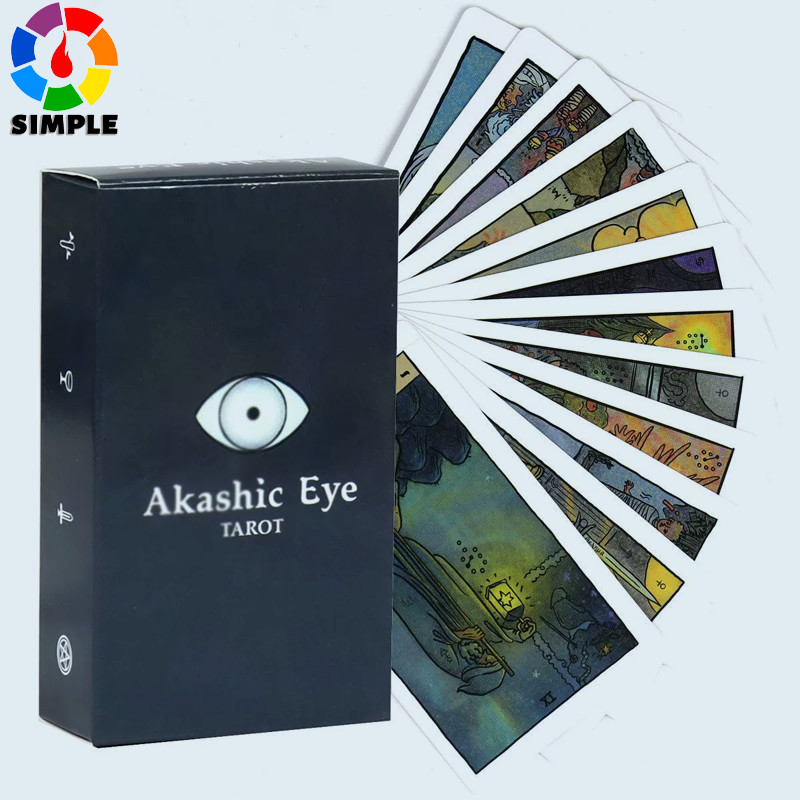 Akashic Eye Tarot 10.3*6cm Reverse Pictorial Display on Each Card ...