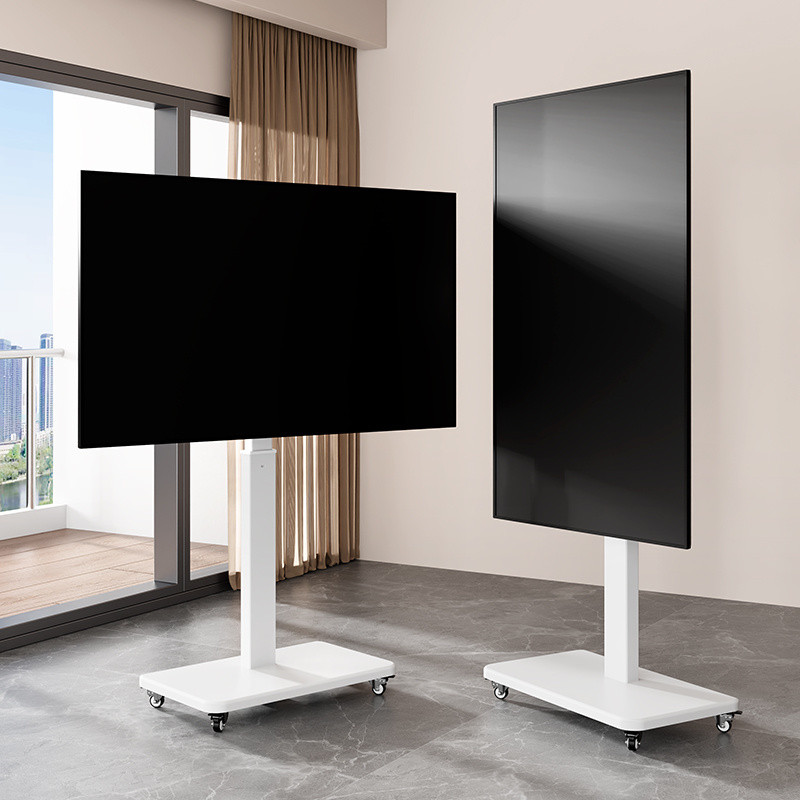 Universal Vesa Mount TV Stand Screen Floor Cart Mobile Rotating ...