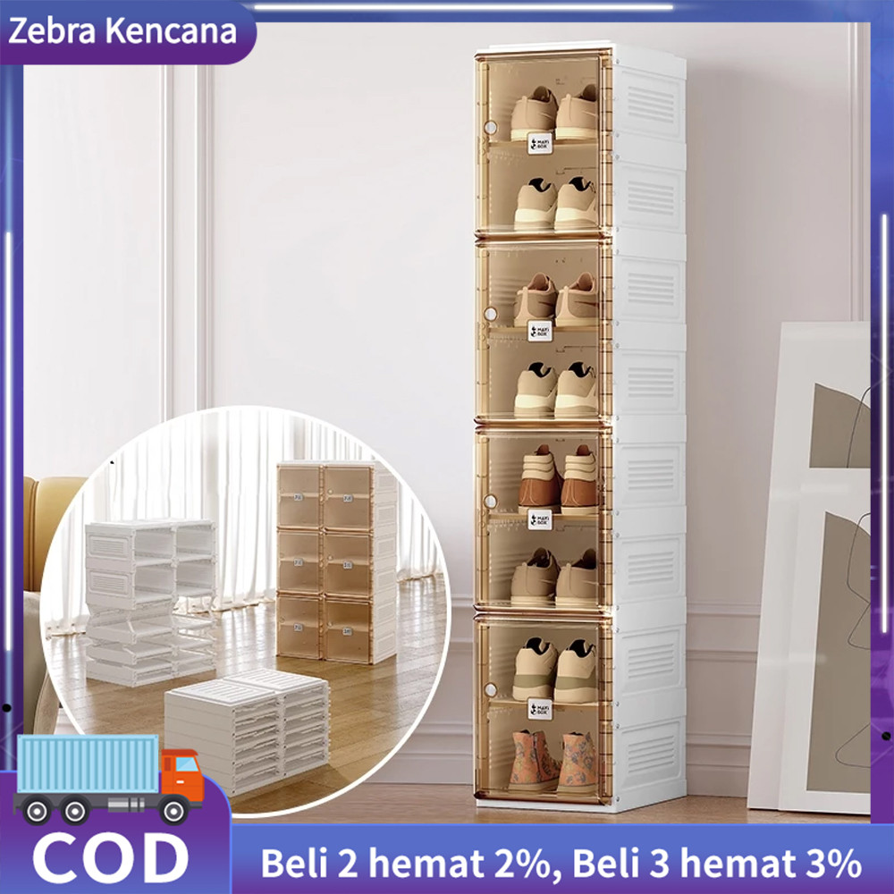 Stacking Shoe Rack 1 Row 2-10 Pairs of Shoes Folding Shoe Rack Covered ...