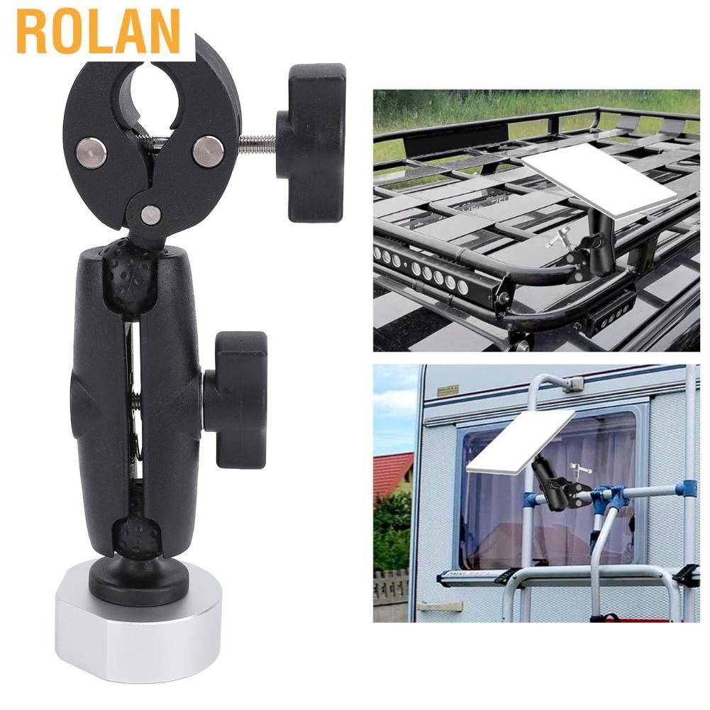 Rolan Rectangular Satellite Mount RV Ladder Roof Rack Adjustable Angle ...