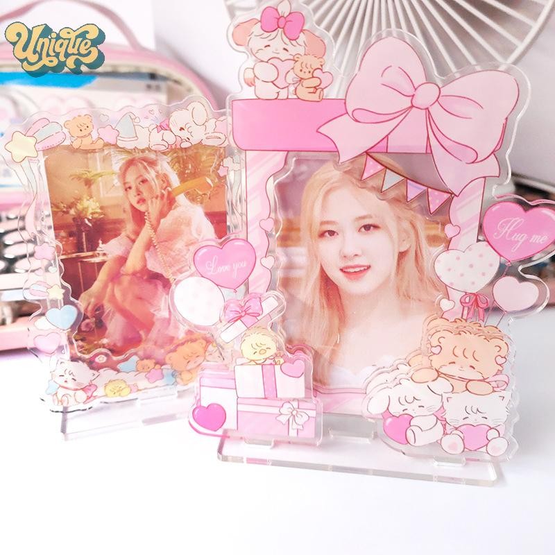 (Unique) Cartoon Acrylic Photocard Frame Display Holder Cute Photo ...