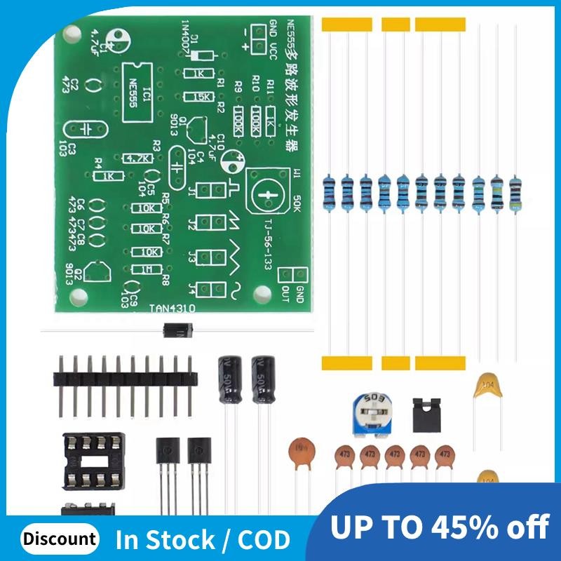 Sine Triangle Square Wave NE555 Multi-Channel Waveform Generator Module ...