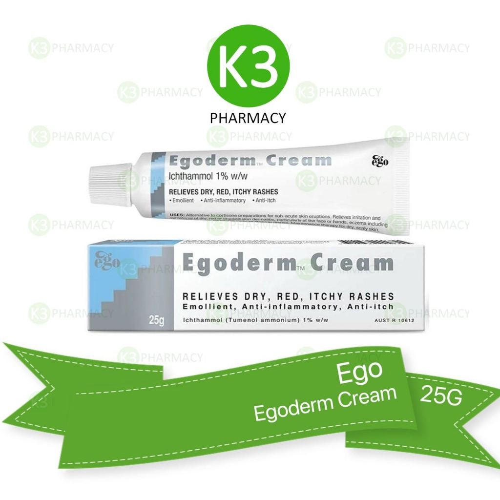 Egoderm Cream (25G) Relieve Dry, Red, Itchy Rashes | Shopee Malaysia