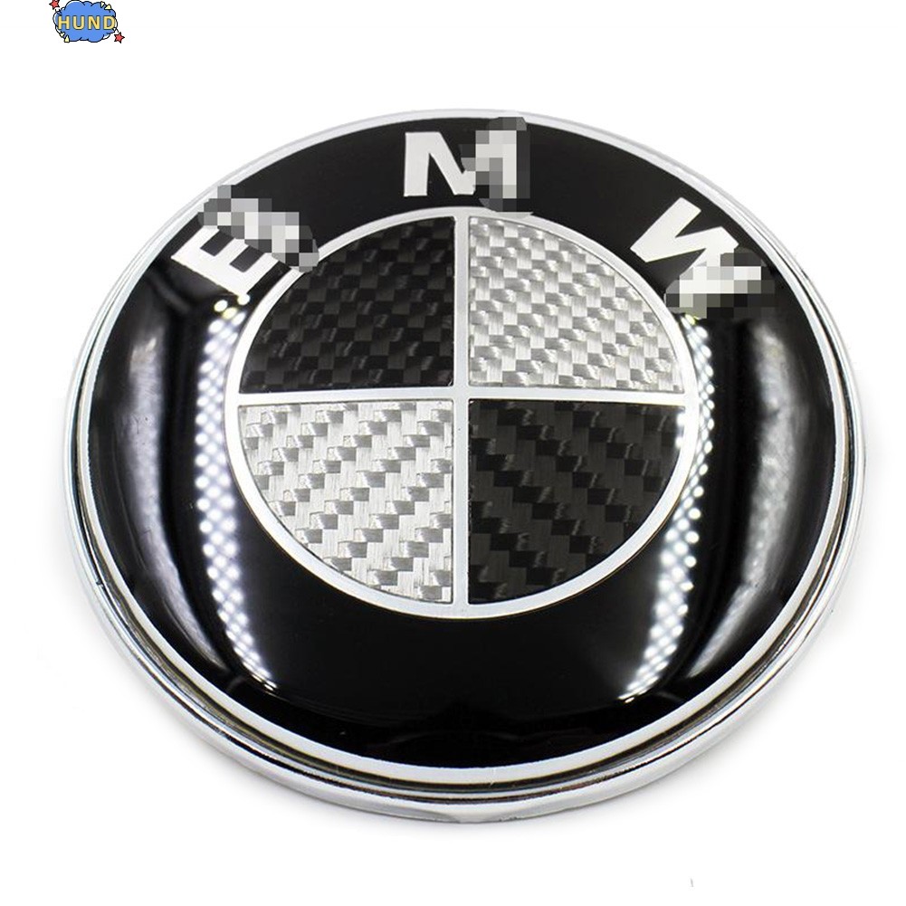 82mm CABON Look BONNET/HOOD Replacement Emblem Badge for BMW E46 90 60 ...