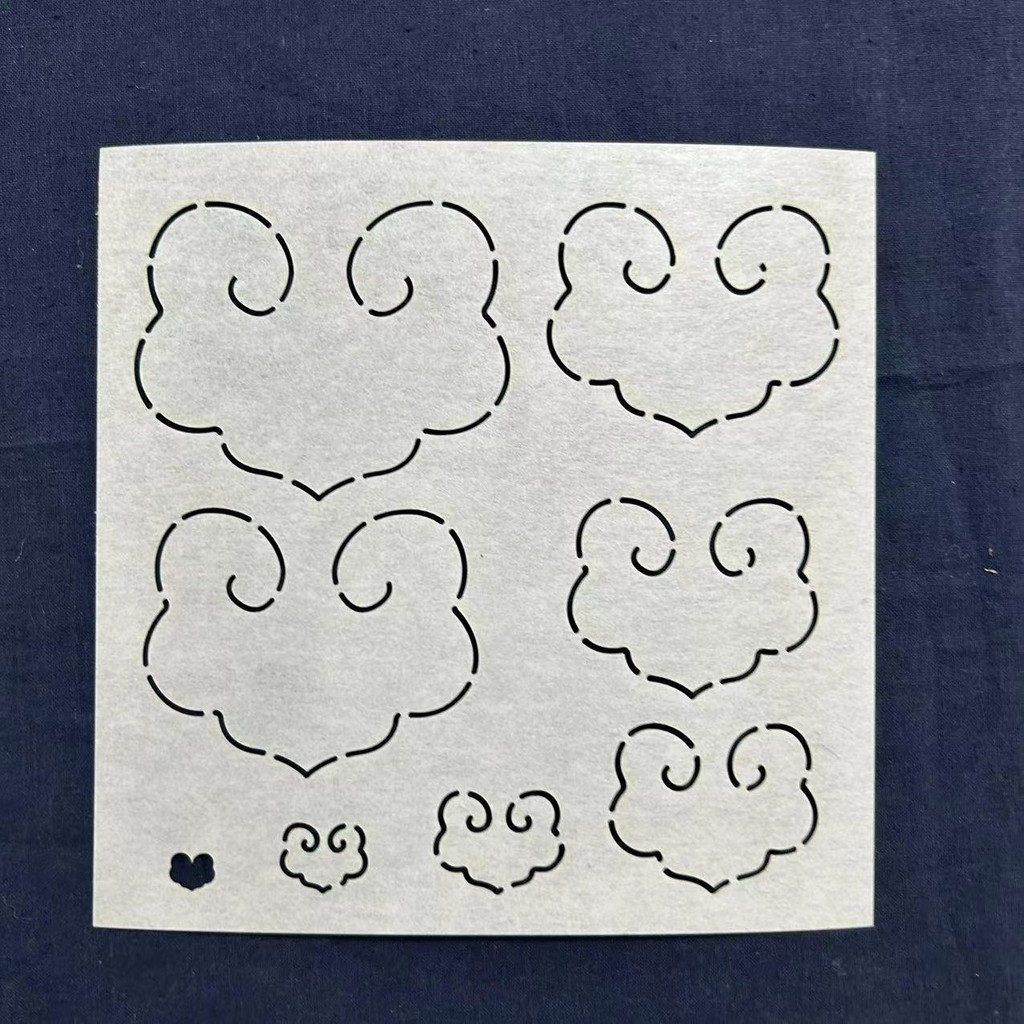 Yixi Sashiko Embroidery Template Chinese Style Ruyi Head Various Sizes ...