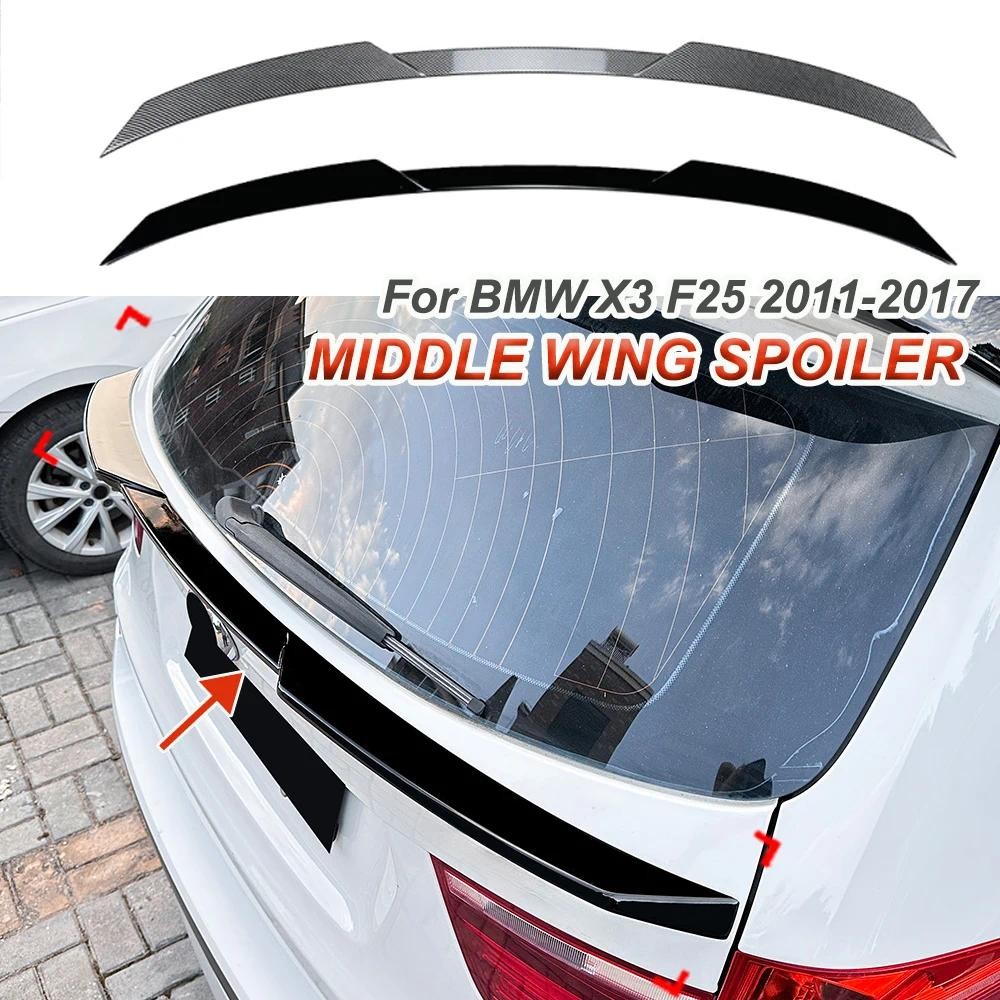 Decorazione Spoiler Laterale In ABS Per BMW X3 F25 (2011-2017) – Set Di 2 Alette Per Bagagliaio, Nero
