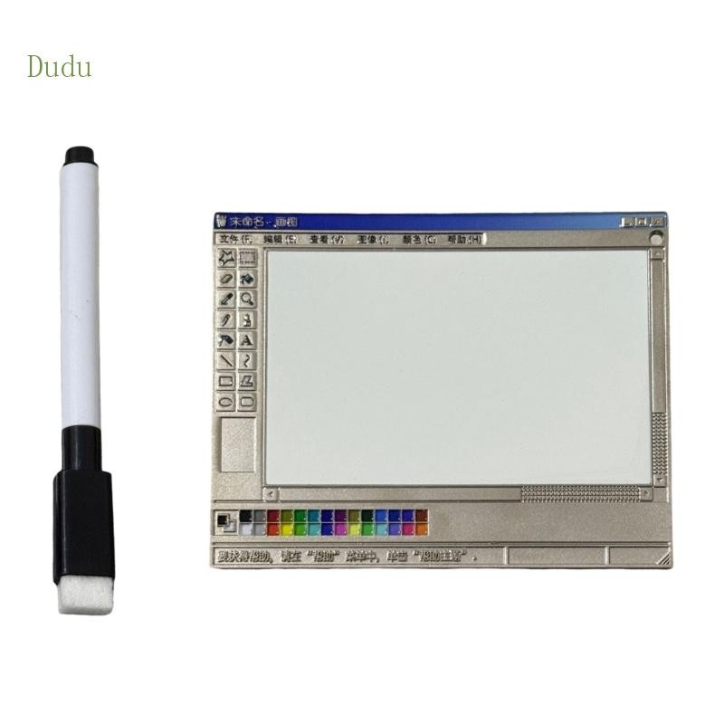 Dudu Portable Drawing Board with Pen Retro Computer Message Board Easy ...