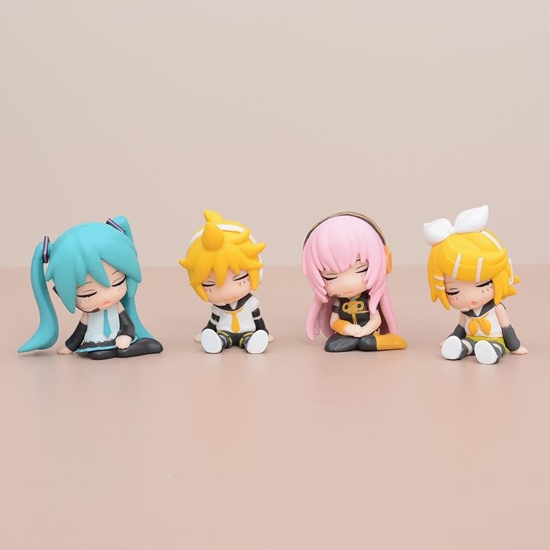 COD 4 Sets of Hatsune Miku Gashapon Dolls TOMY Megurine Kagamine Twins ...