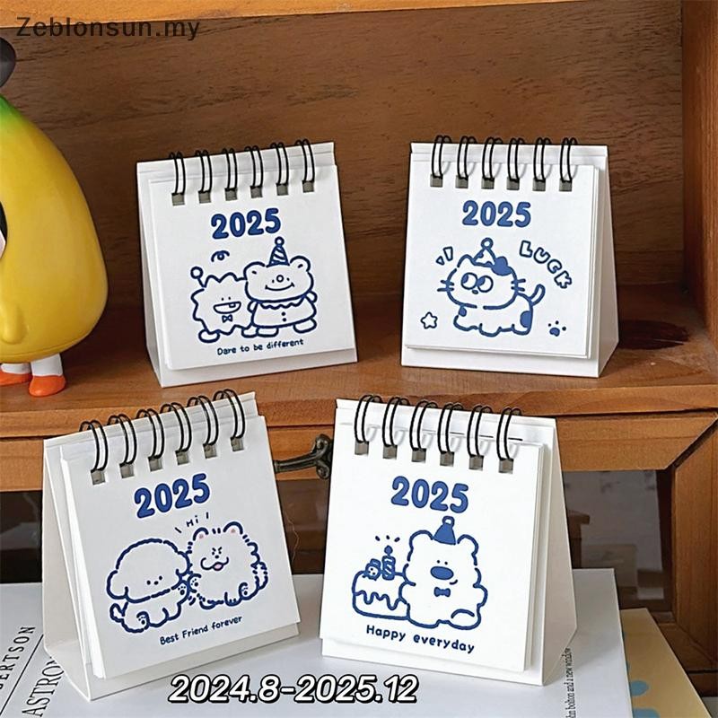 # 2025 CNY # 2025 Mini Cartoon Desk Calendar Cute Animal Portable ...