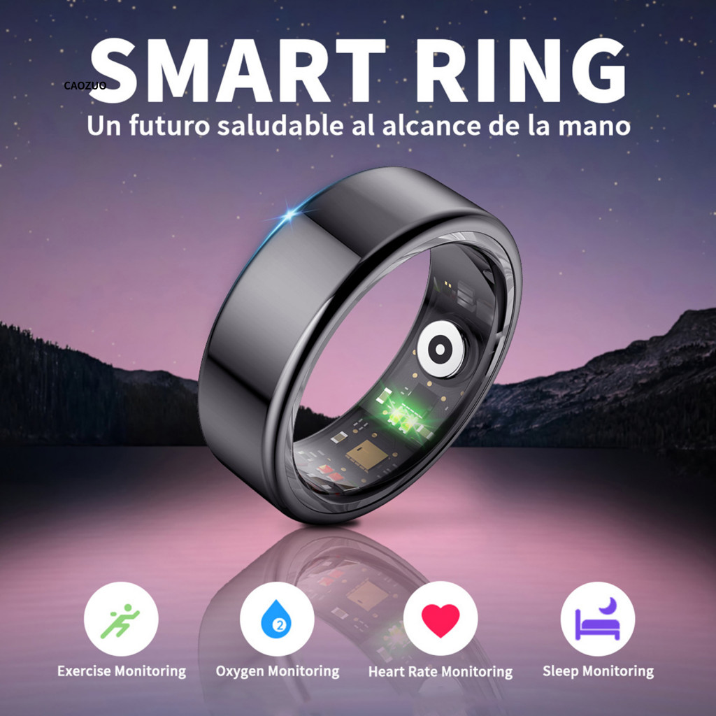 CZ Smart Ring Fitness Tracker Blood Oxygen Saturation Tracker Smart ...
