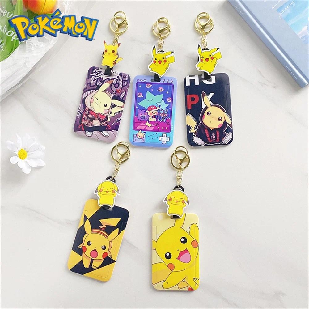 Pokémon Figures Cartoon Card Holder Creative Student Card Bus Card ...