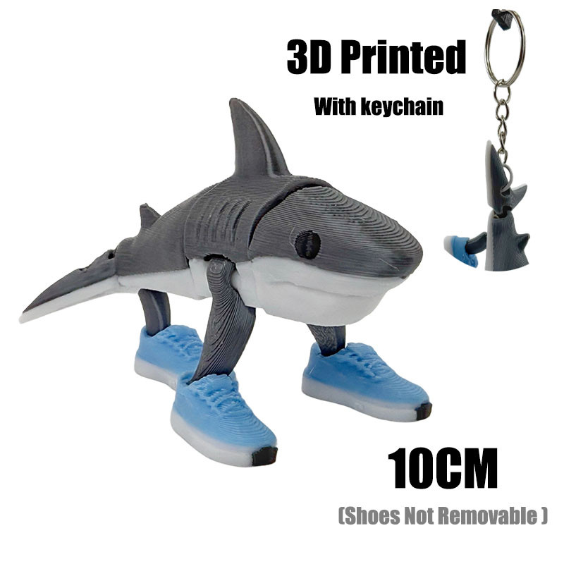 8 Pièces Tung Tung Tung Sahur Figurine, Figurine de Brainrot, Tralalero Tralala Figure, Figurines de collection imprimée en 3D, Jouets Créatifs Requin, Singe et Plus Encore Figurines d'action