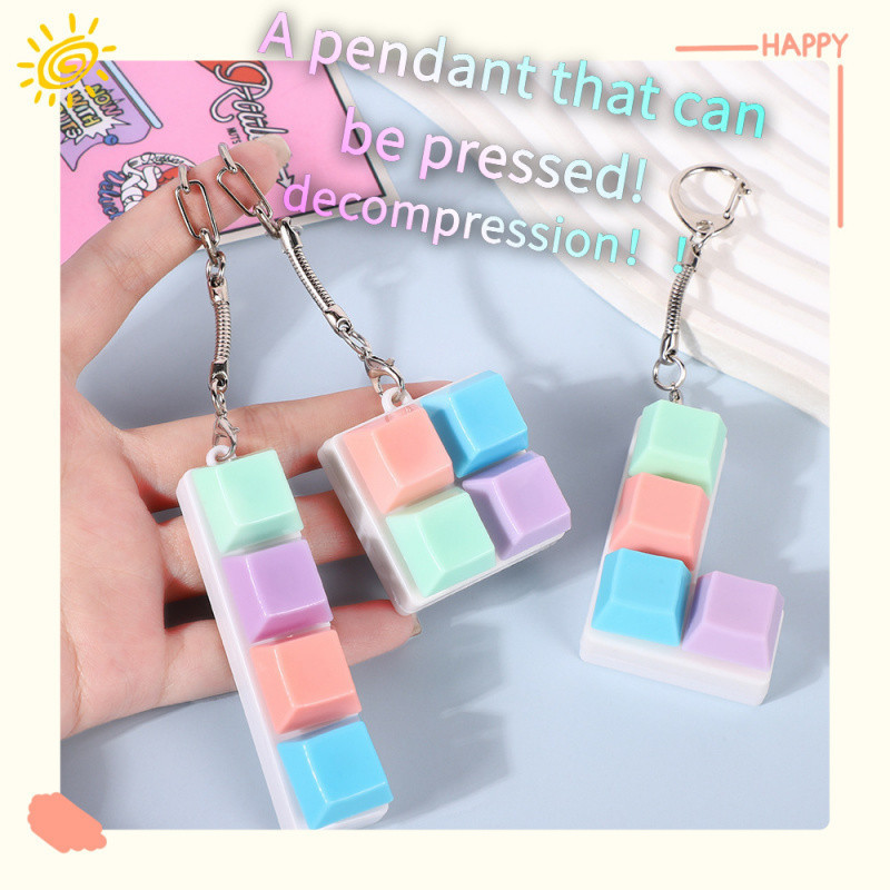 Decompression Button Creative Tetris Decompression Square Keyboard ...