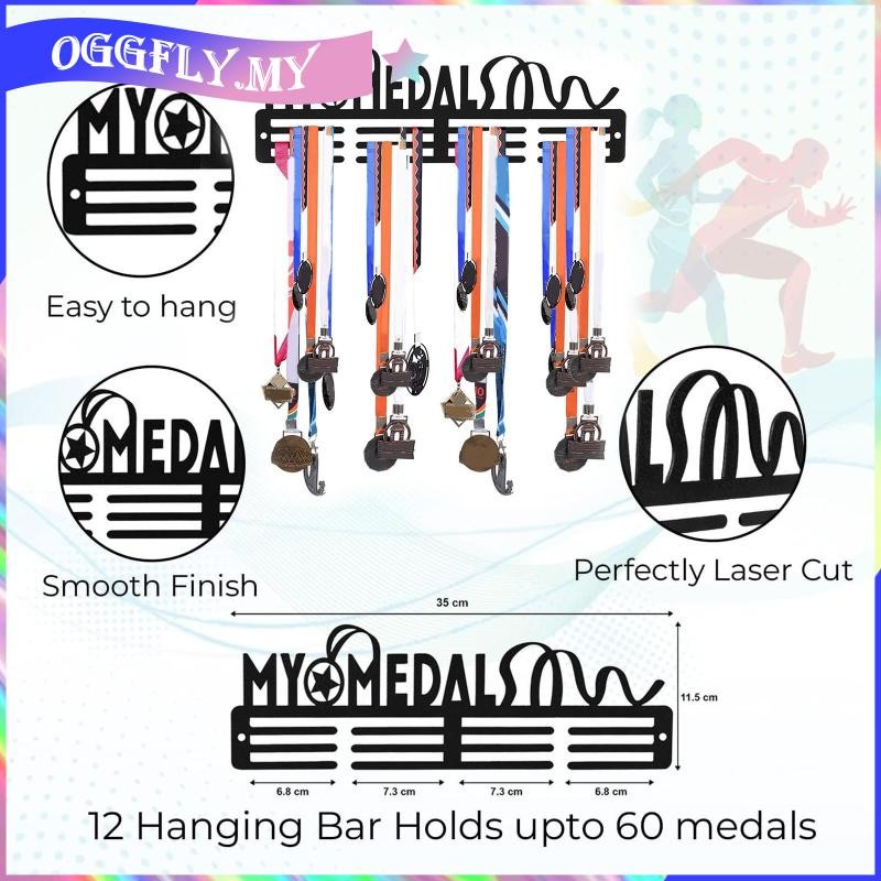 [oggfly] Medals Display Rack Sturdy Shelf Sports Medals Display Rack ...