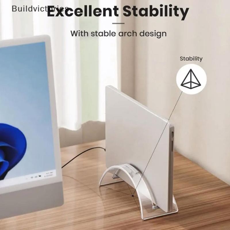 BDVS Acrylic Desktop Stand Acrylic Vertical Laptop Stand With High ...