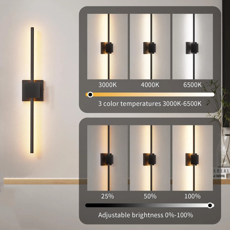 EDISHINE Floor Lamps for Living Room, 63.7in Minimalist Standing Lamp ...