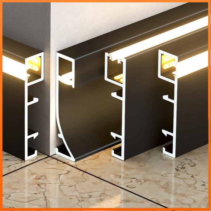 Ceiling Light Baseboard LED Corner Line Type Strip Aluminum Alloy Metal ...