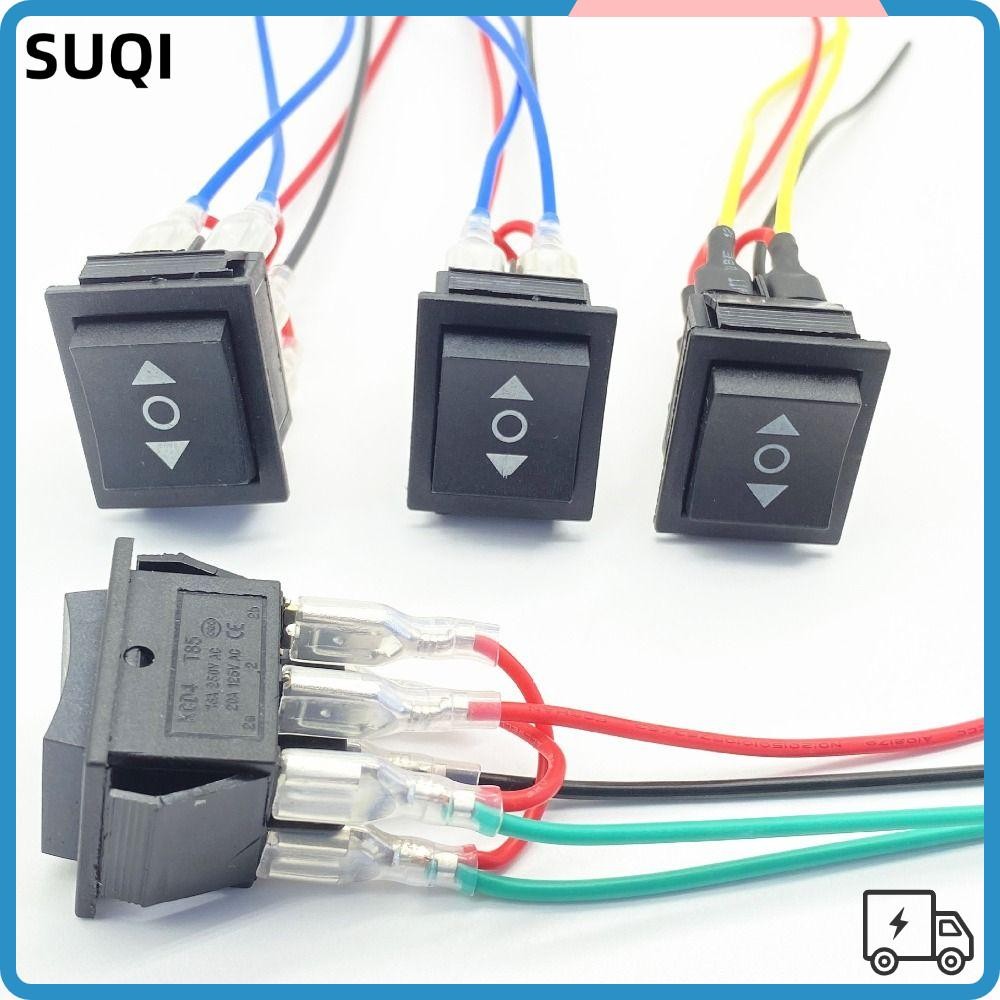 LUCKY-SUQI Momentary Polarity Reversing Rocker, 6 Pin 3 Position ...