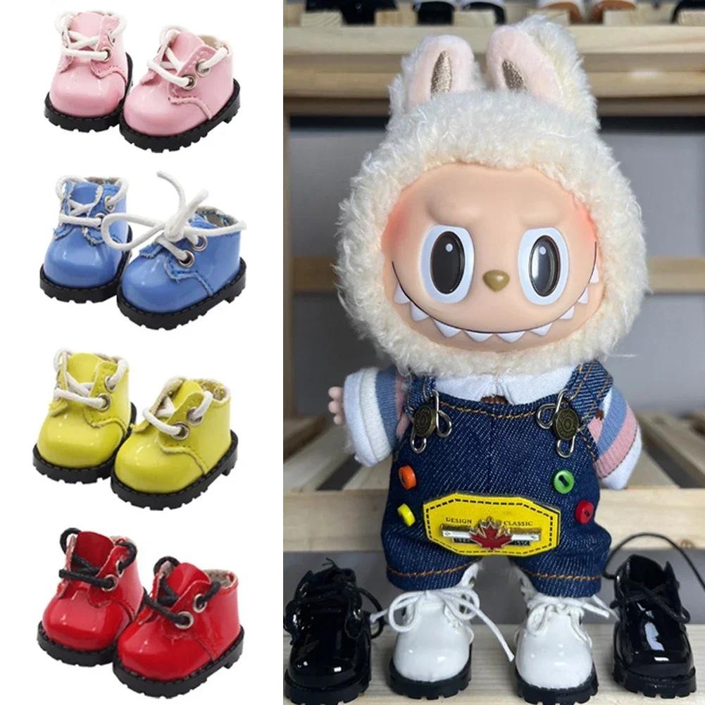 Stylish Leather Shoes for 17cm Labubu Doll Perfect for Dress-Up and ...
