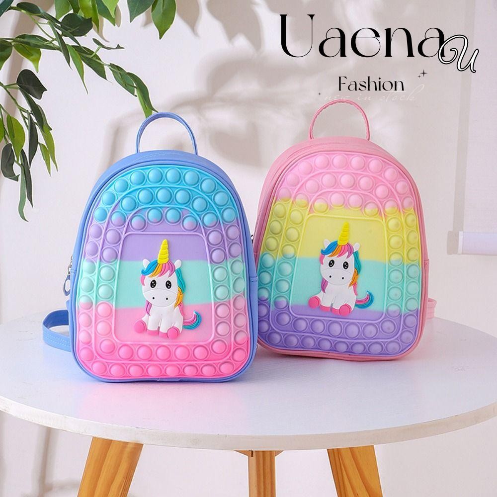 UAENAU Unzip Rainbow Backpack, Cartoon Girl Boy Gift Unicorn Backpack ...
