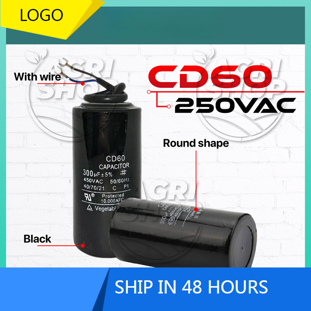Componente Elettrico Motore Condensatore Di Avviamento Motore CD60 400uF 250VAC - Per HVAC, Compressori, Motori Monofase PF Condensatore Ricambio - Foto 2
