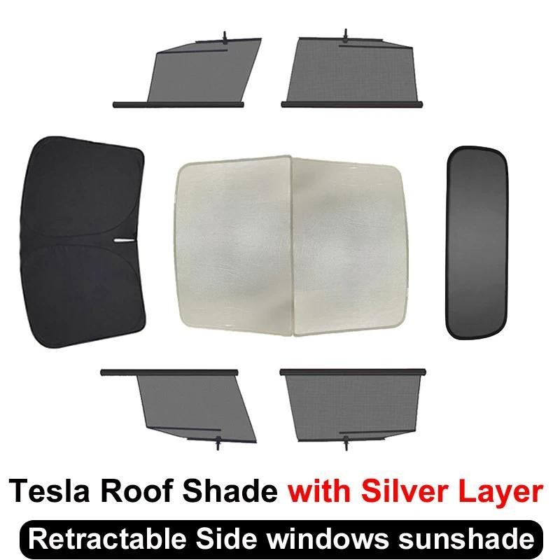for Tesla Model 3 Highland 2024 Retractable Roller Window Sun shade ...