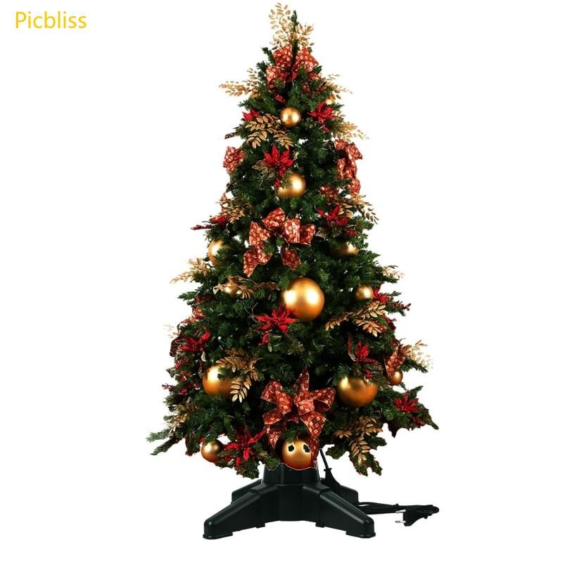 Picbliss Heavy Duty Artificial Tree Electric Rotating Base Xmas Tree ...