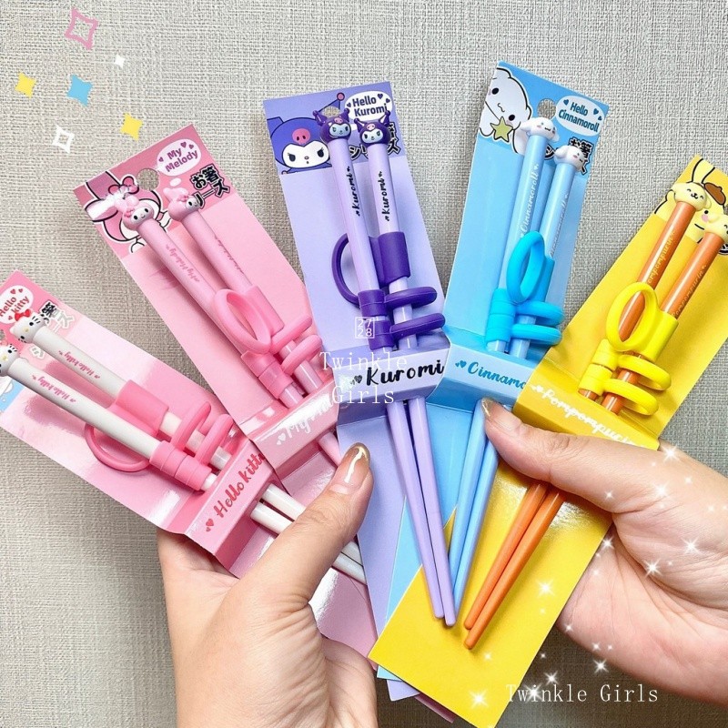 Kuromi Cinnamoroll Children'S Learning Chopsticks Cute Hello Kitty ...