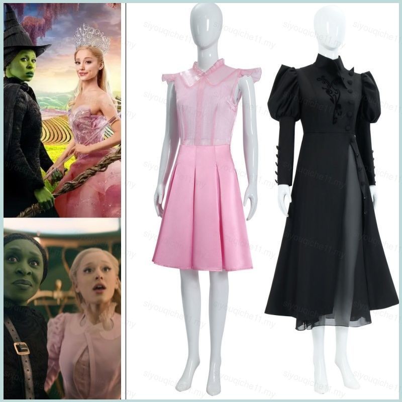 WICKED Part I Elphaba Thropp Galinda magic robe hat pink dress role ...