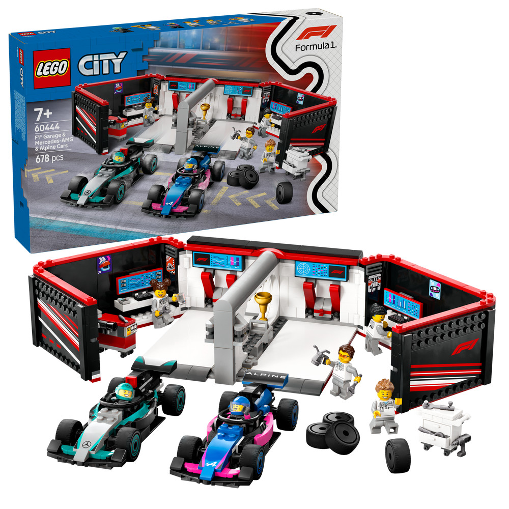 LEGO City 60444 F1® Garage & Mercedes-AMG & Alpine Cars | Shopee Malaysia