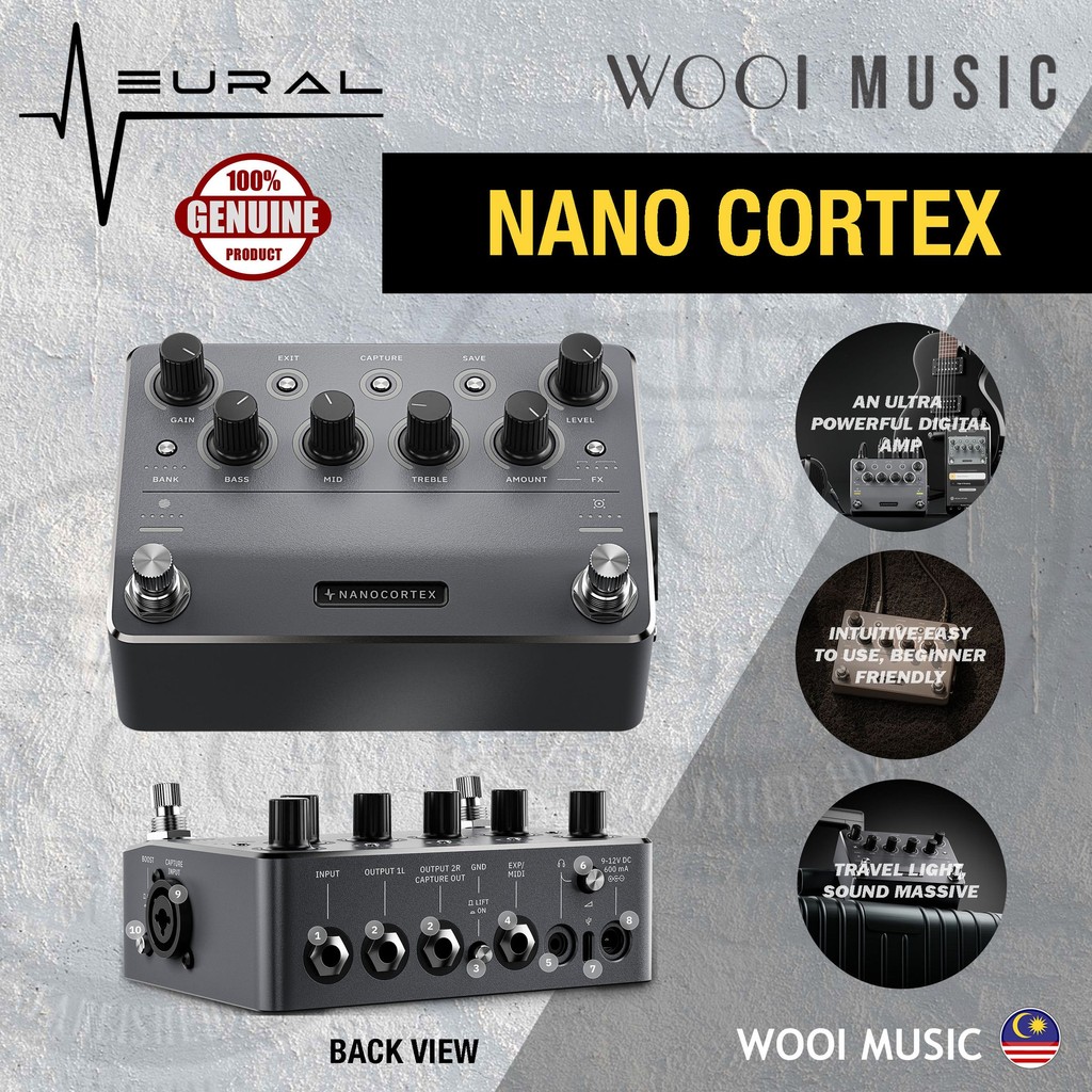 Neural DSP Nano Cortex Guitar Amp Modeler & Multi Effects Pedal Digital ...