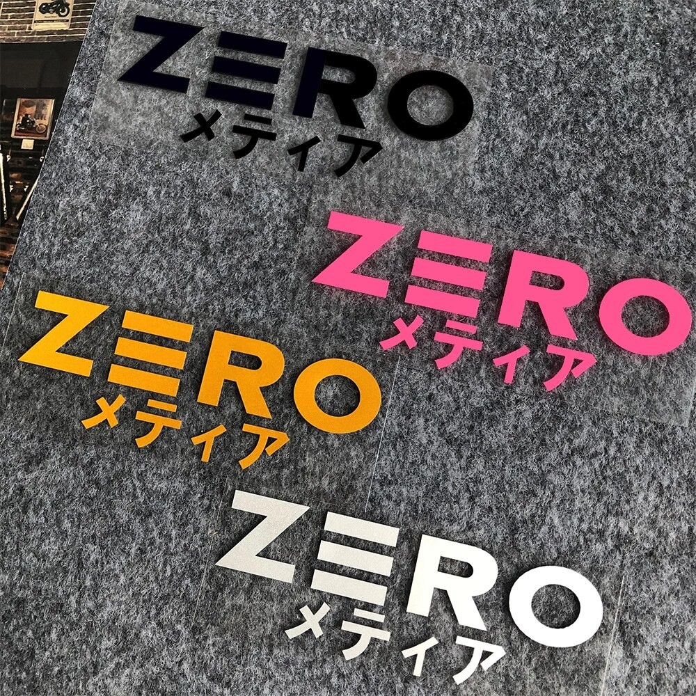JDM ZERO Reflective Car Sticker Motorcycle Bumper Decor Modification ...
