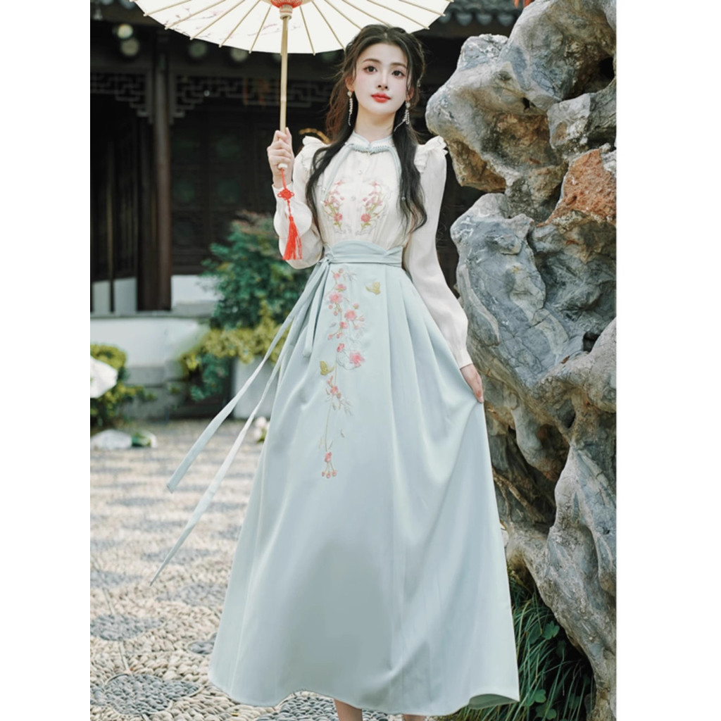 Han Elements That Can Wear Work Improved Light Hanfu Autumn Clothes ...