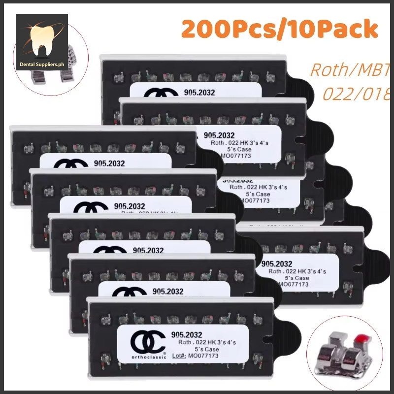 Orthodontic Brackets 1 Pack Metal Mini Roth Slot 022 345 3 Hooks Dental ...