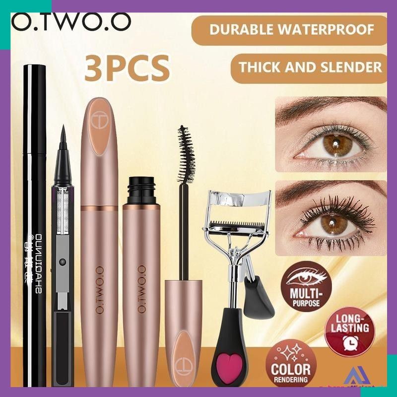 COD O.two.o Eye Makeup Set 3pcs Waterproof Mascara+eyeliner+eyelash ...