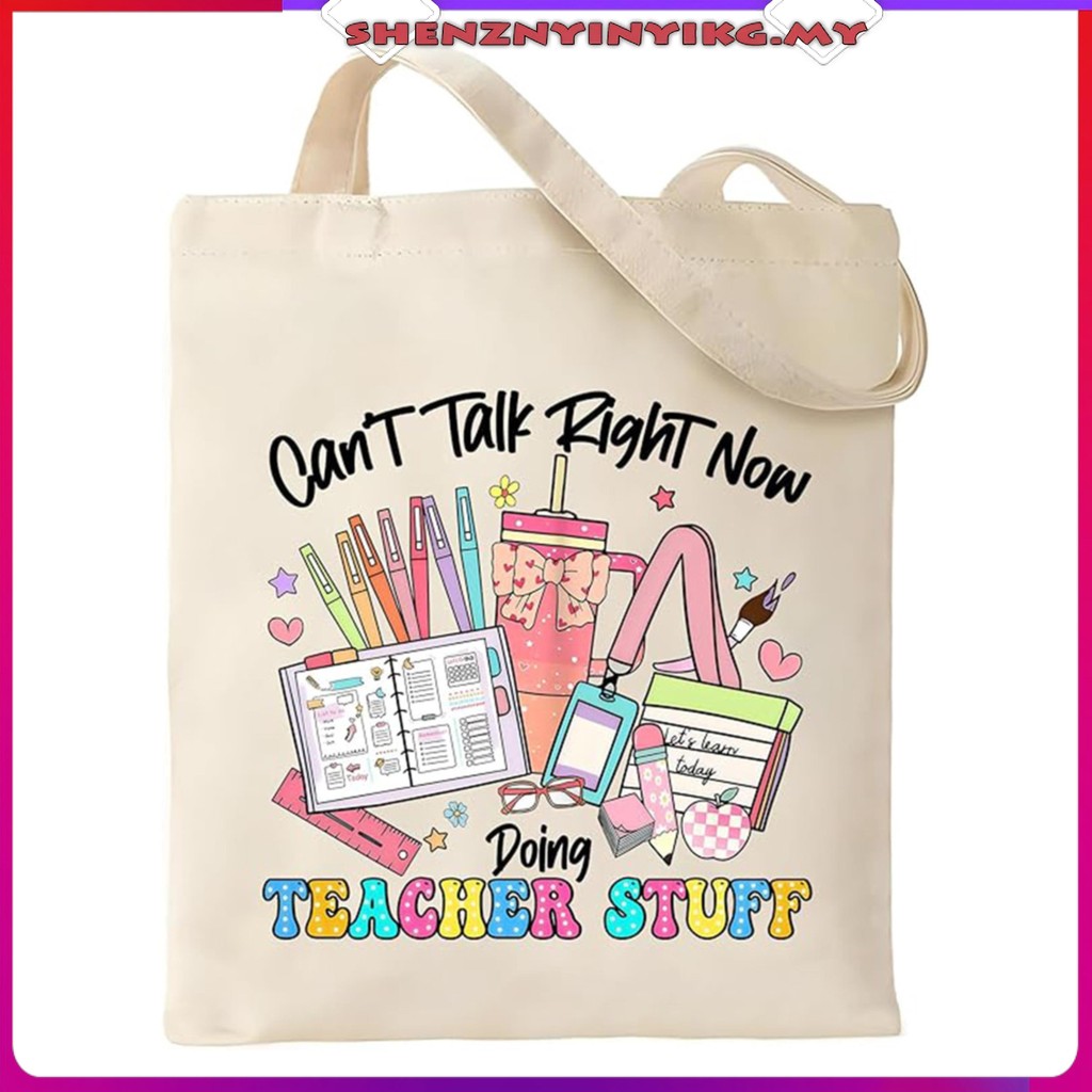 Floral Teacher Tote Bag Teacher Appreciation Gift Teach Them Love Them ...