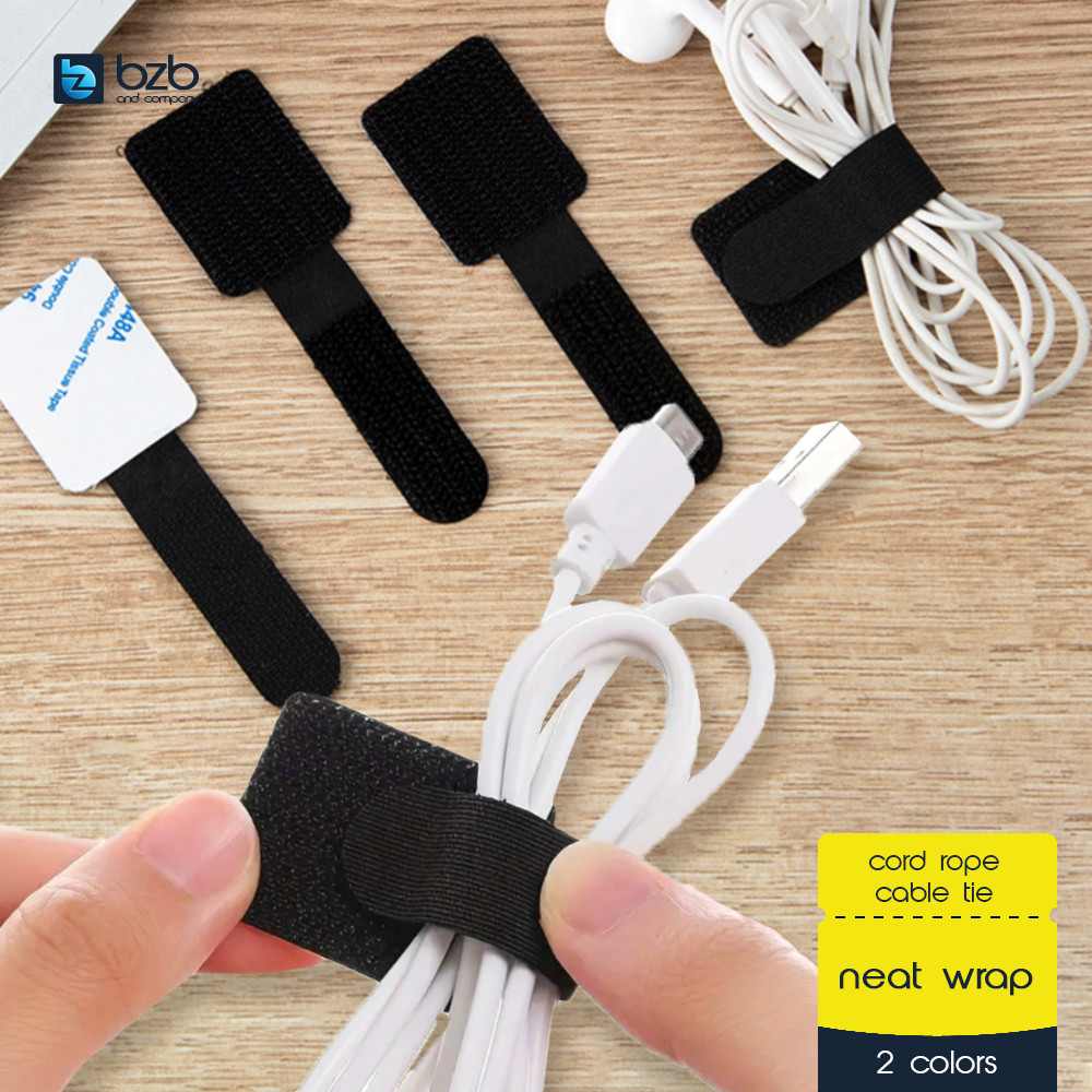 Magic Velcro Cable Tie Holder Wire Strap Data Line Power Cord Winder ...