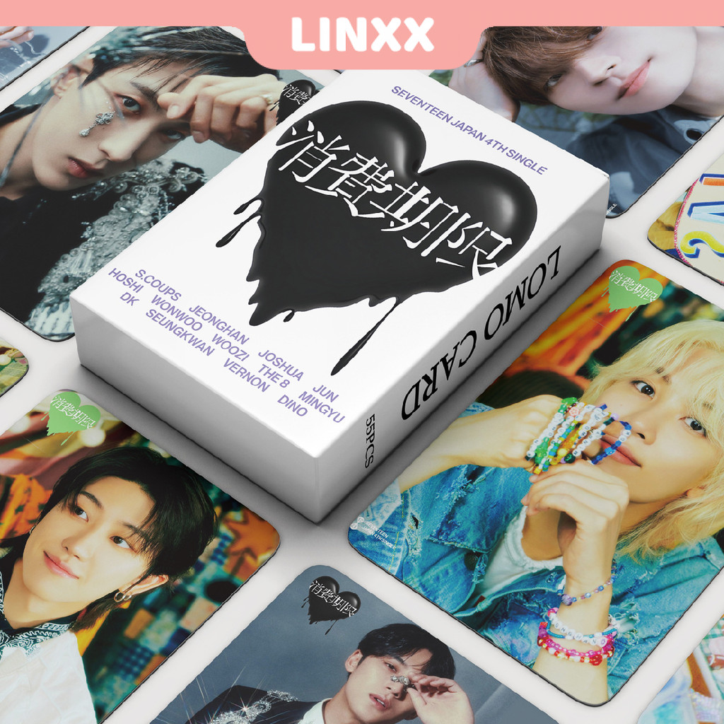 LINXX 55 Pcs SEVENTEEN Album Lomo Card Kpop Photocards Postcards Series ...
