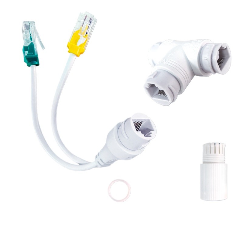 POE Splitter 1-To-2 Saving Network Cable Three-way RJ45 Connector For ...