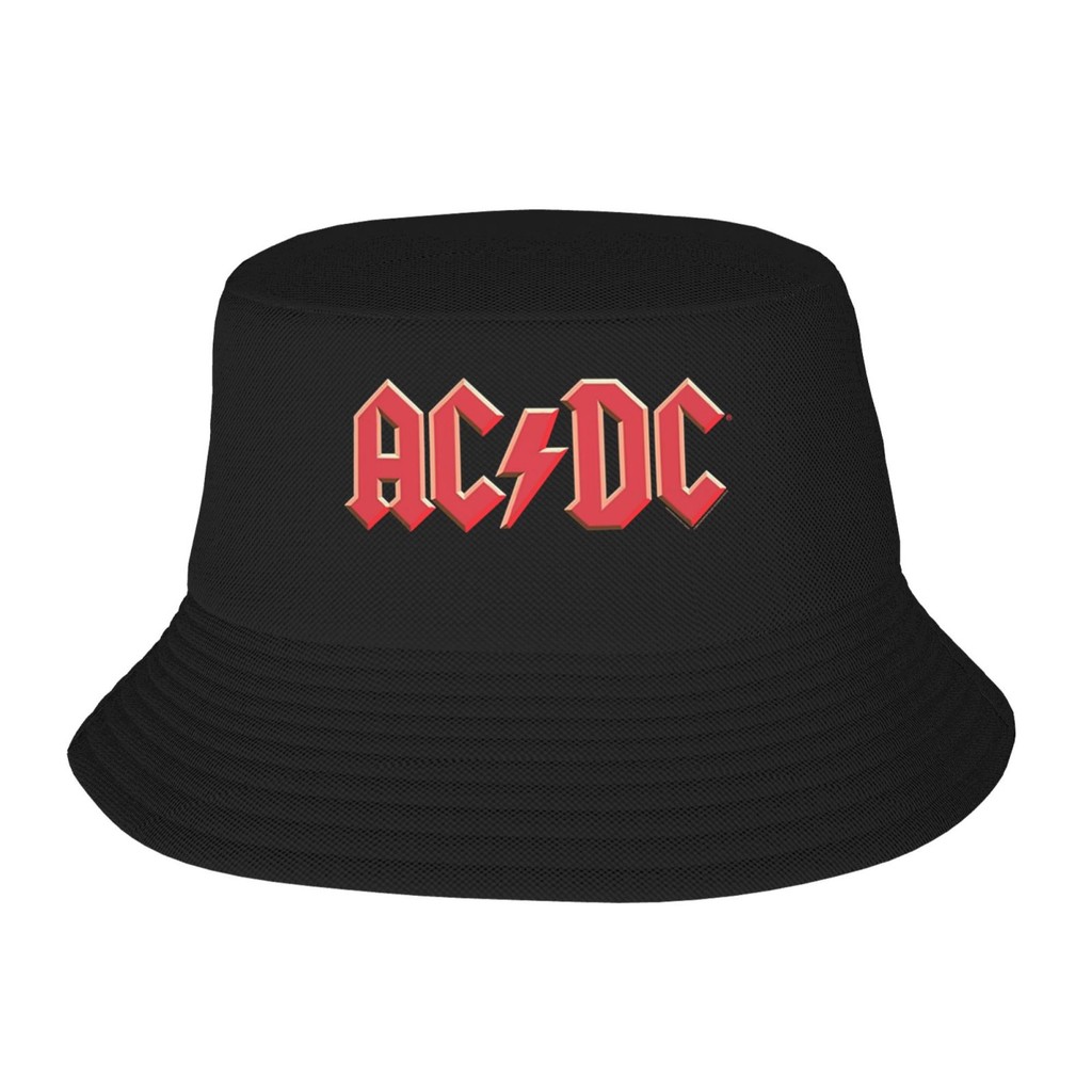 Ac Dc Rock Band Logo Popular Top Quality Fisherman'S Hat | Shopee Malaysia