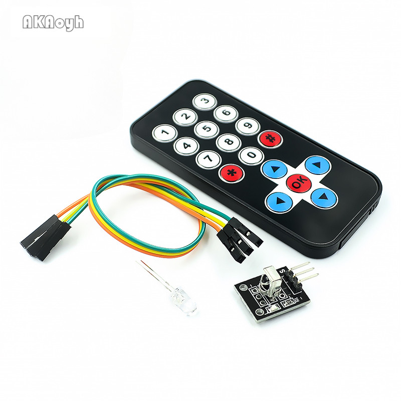 Infrared IR Remote Control And Receiver Module Kit For Arduino HX1838