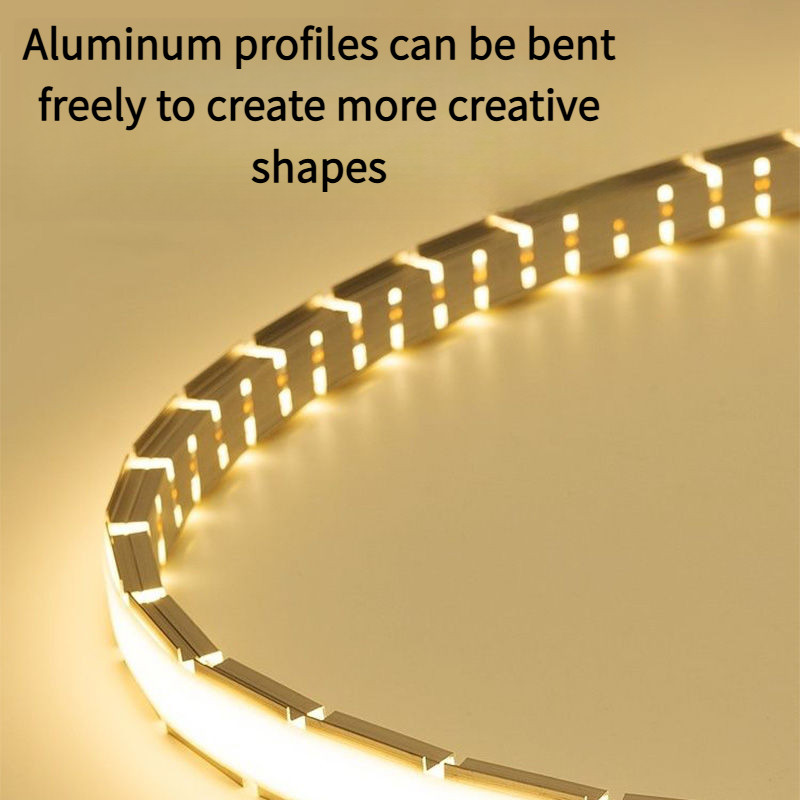 Custom Curved Linear Light Channel Keel Embedded Decorative Edge Line ...