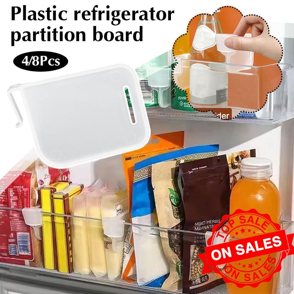 Refrigerator Storage Partition Board Plastic Shelf Food Storage Divider ...