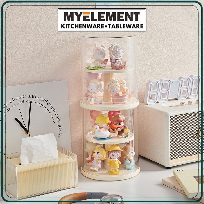 Myelement 360 Rotation Clear Plastic Storage Display Case, Model ...
