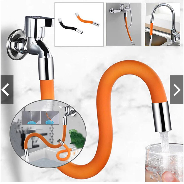 360 Degree Faucet Extension Extender Rotating Silicone Water Tap Pipe ...