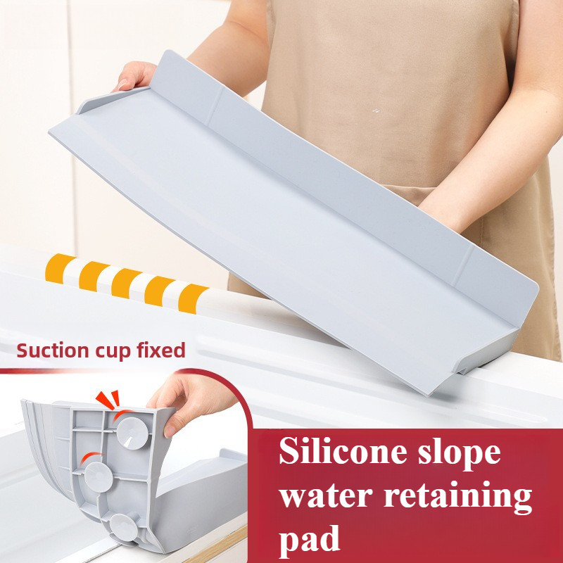 Kitchen Sink Silicone Splash Pad with Suction Cup Pool Water Retaining ...