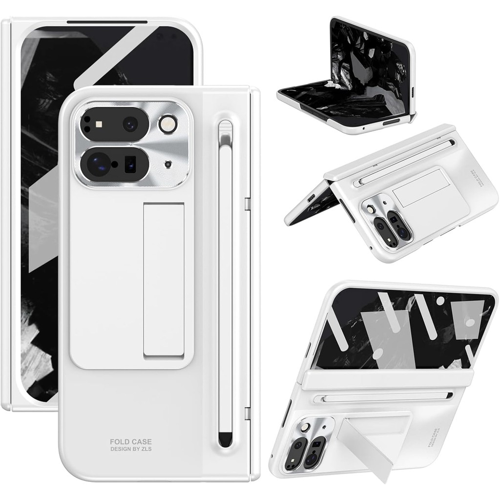 Coque De Protection Complète Pour Google Pixel 9 Pro Fold - Avec Support, Stylet Et Protection Charnière